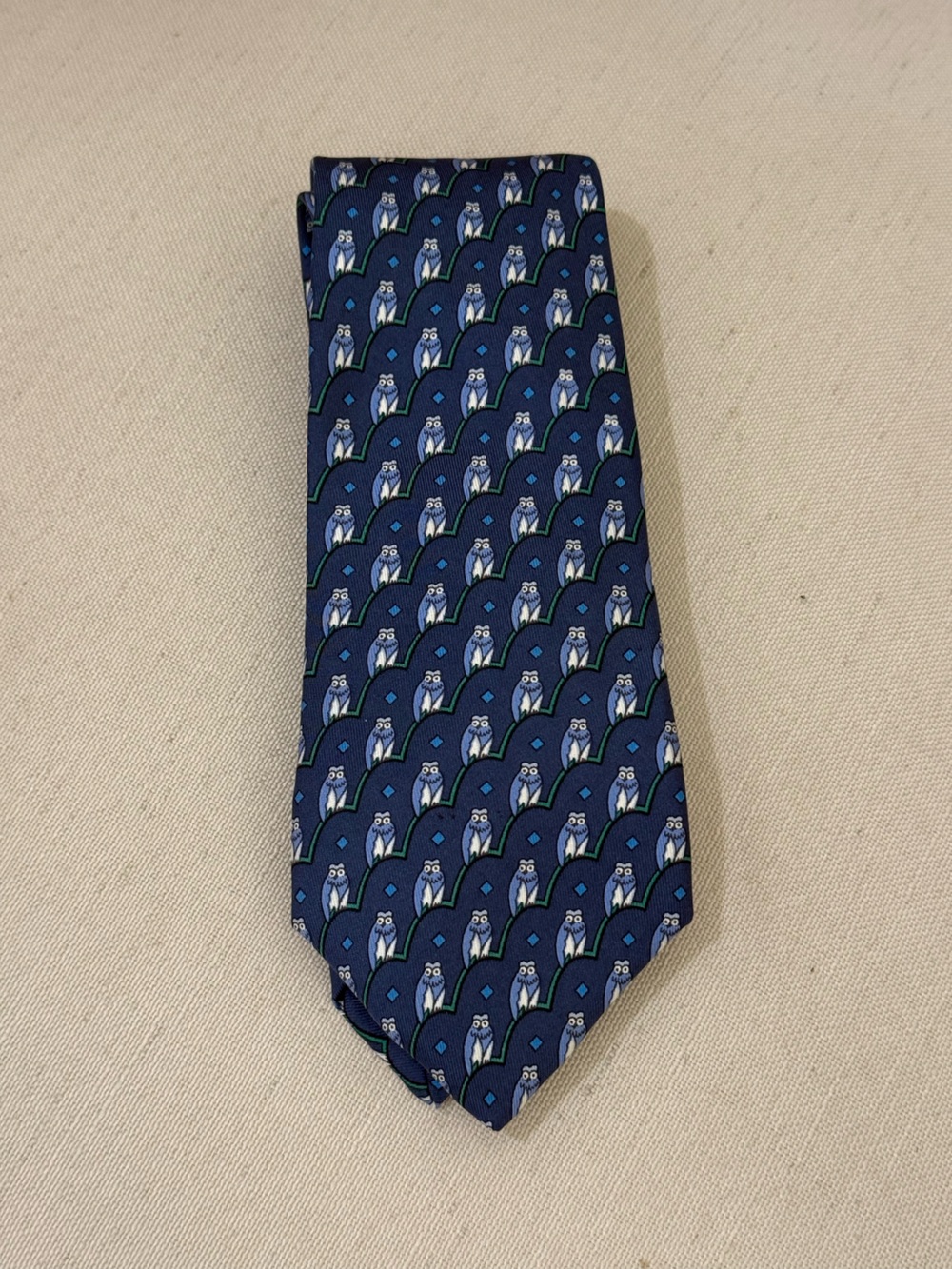 Hermes Owl Tie